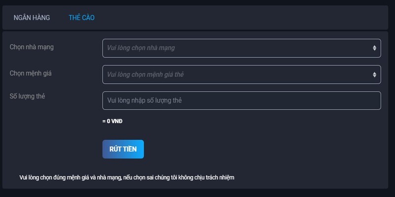 rút tiền fabet thẻ cào